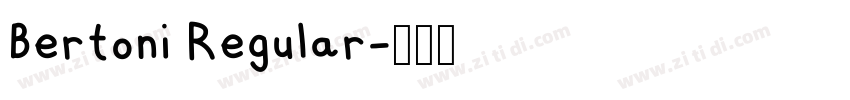 Bertoni Regular字体转换